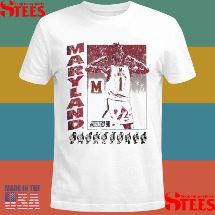 Rodney Rice Autograph Maryland Terrapins March Madness 2025 Shirts