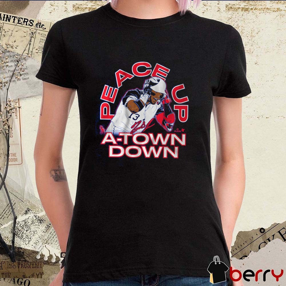 Ronald Acuña Jr The Grenade Peace Up A-Town Down Atlanta Braves MLB Signature t-shirt