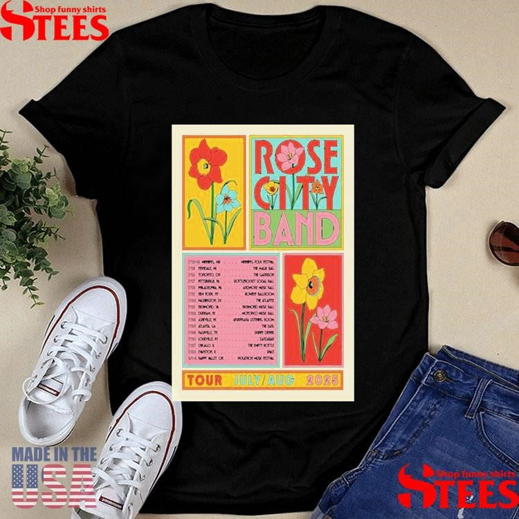 Rose City Band Tour July-aug 2025 T-shirt