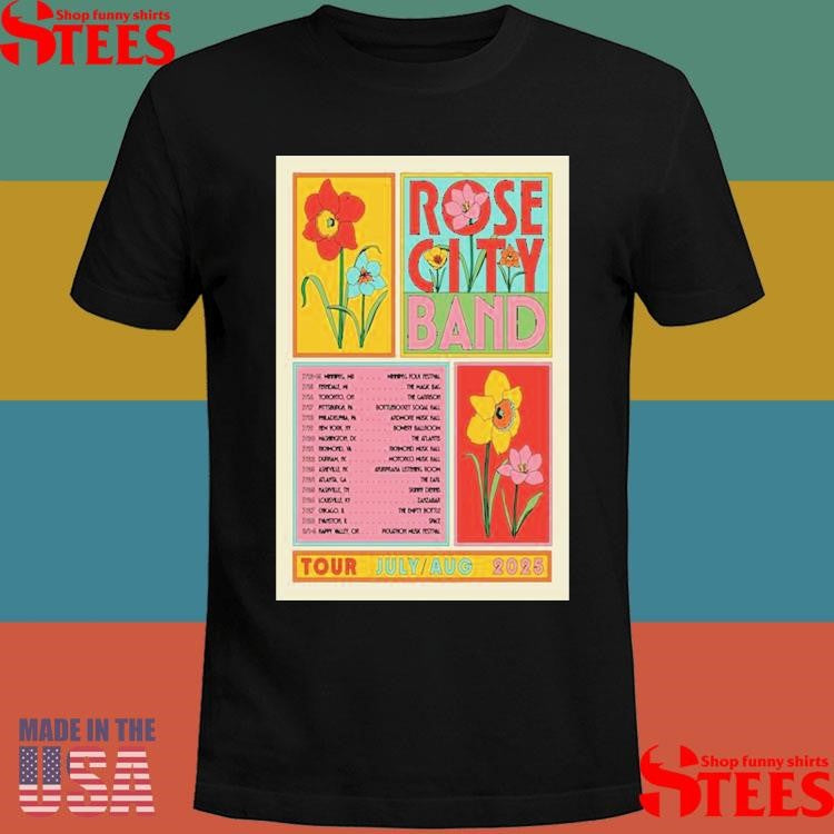 Rose City Band Tour July-aug 2025 T-shirt