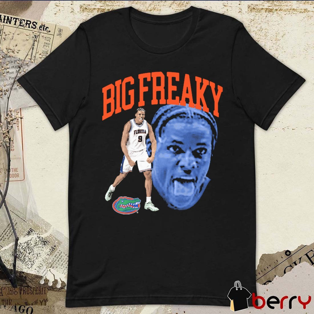 Rueben Chinyelu Big Freaky Portrait Florida Gators Men’s Basketball NCAA Southeastern Conference t-shirt