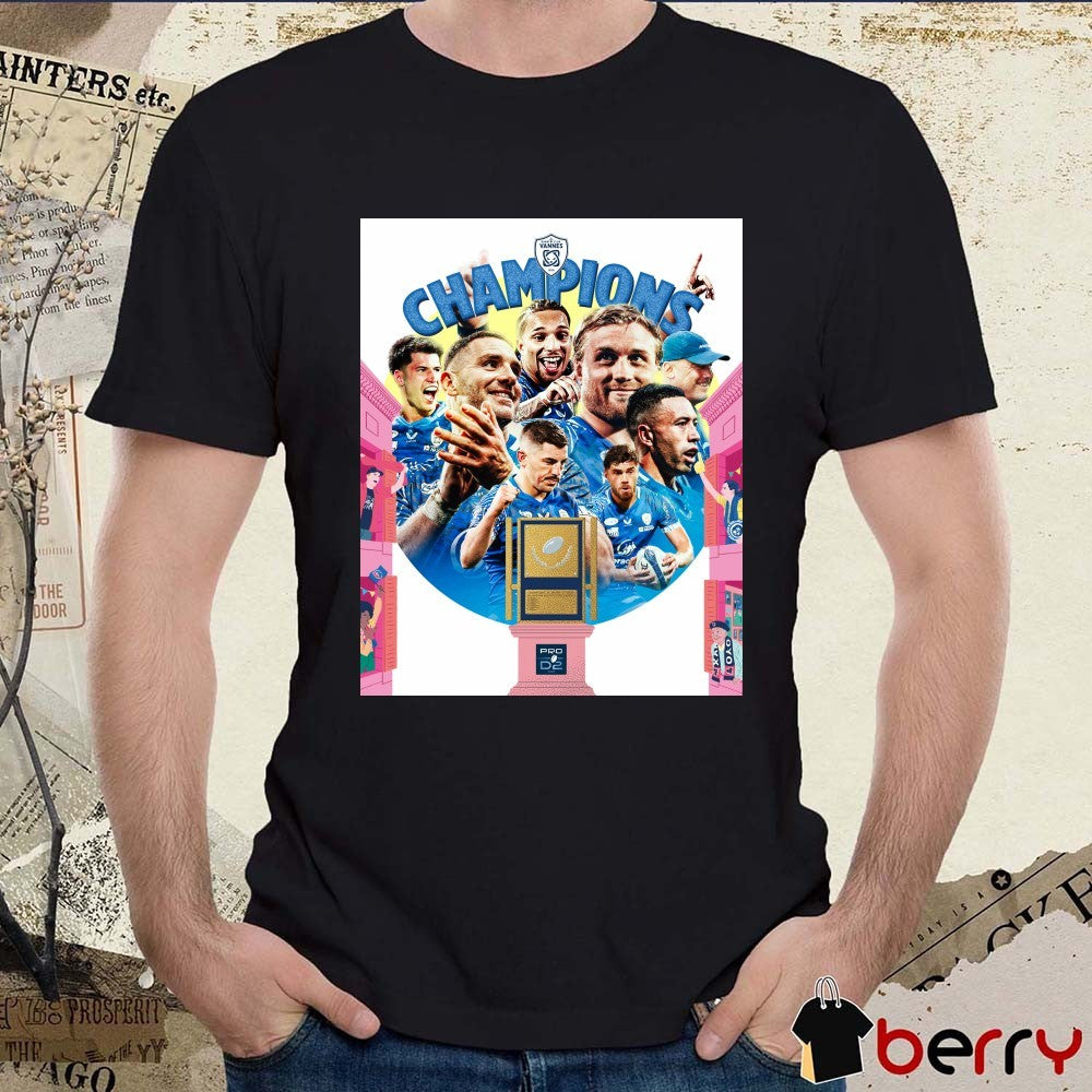 Rugby Club Vannes 2026 French Pro D2 Rugby Championship Poster t-shirt