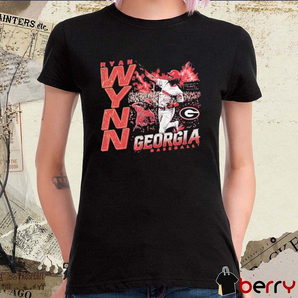 Ryan Wynn Georgia Bulldogs Baseball NCAA 2026 Electric t-shirt