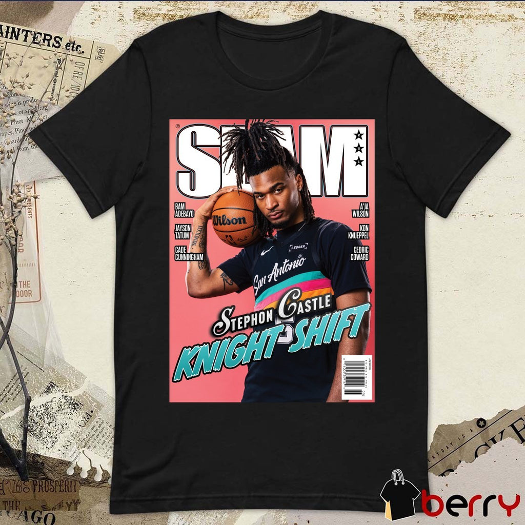 SLAM 261 Stephon Castle Knight Shift San Antonio Spurs Basketball Magazine t-shirt