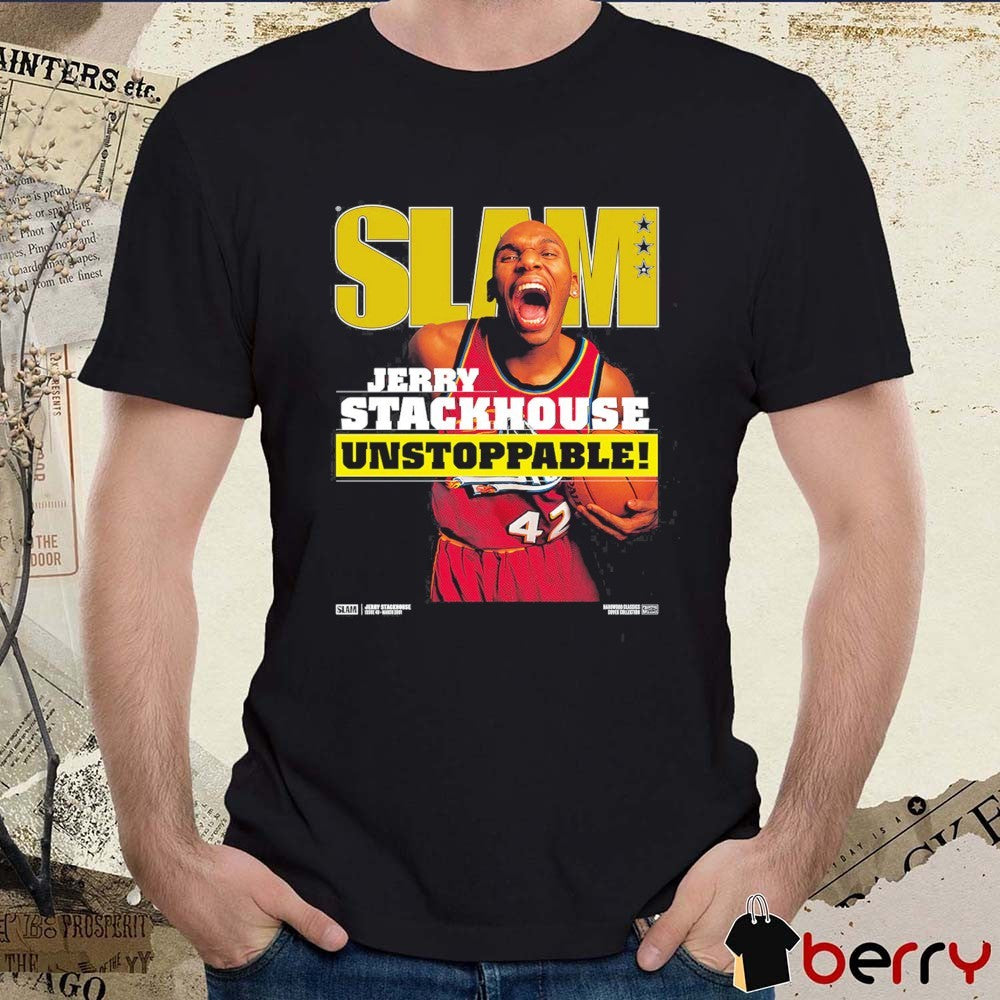 SLAM Hardwood Classics – Jerry Stackhouse Unstoppable Golden State Warriors t-shirt