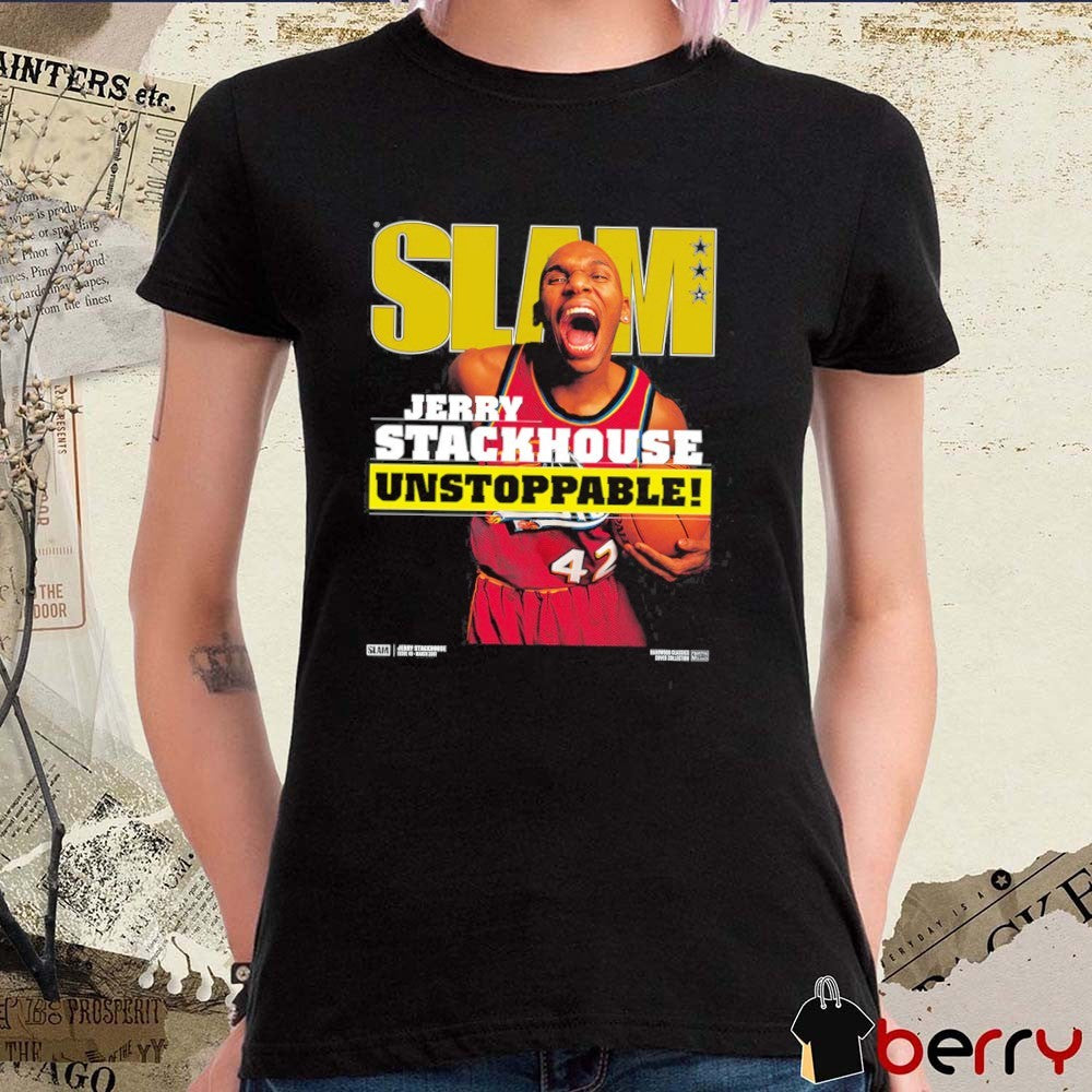 SLAM Hardwood Classics – Jerry Stackhouse Unstoppable Golden State Warriors t-shirt