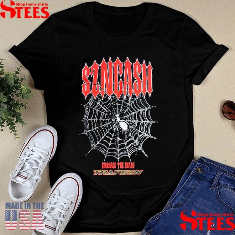 SZNCASH Embrace The Chaos Trapszn Widow T-shirt