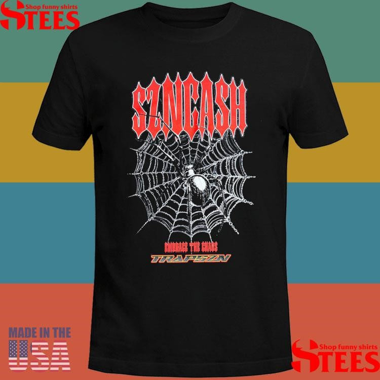 SZNCASH Embrace The Chaos Trapszn Widow T-shirt