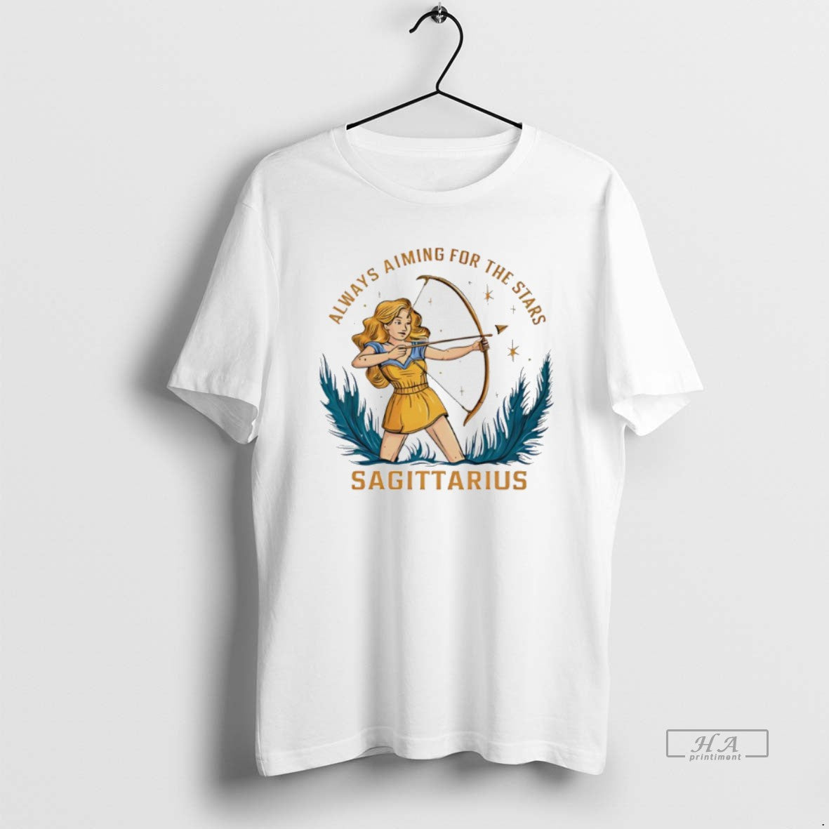 Official Sagittarius Zodiac Always Aiming For The Stars Art T-Shirts, Hoodie, Sweatshirt | CiraTrend.com