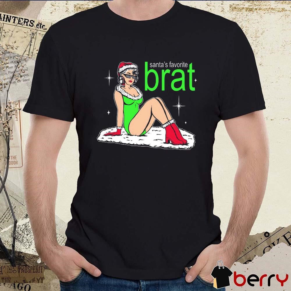 Santa’s Favorite Brat Ugly Sweater Christmas 2024 t-shirt