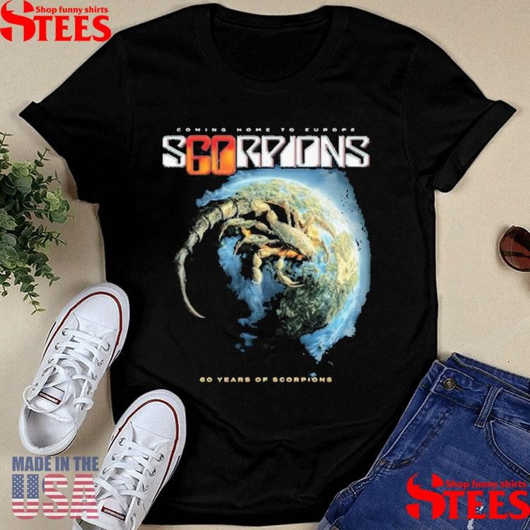 Scorpions Coming Home To European Tour 2025 Planet Rock 60 Years Of Scorpions T-shirt