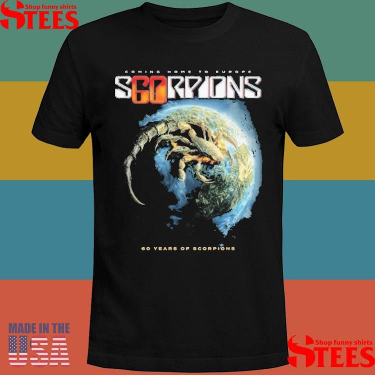 Scorpions Coming Home To European Tour 2025 Planet Rock 60 Years Of Scorpions T-shirt