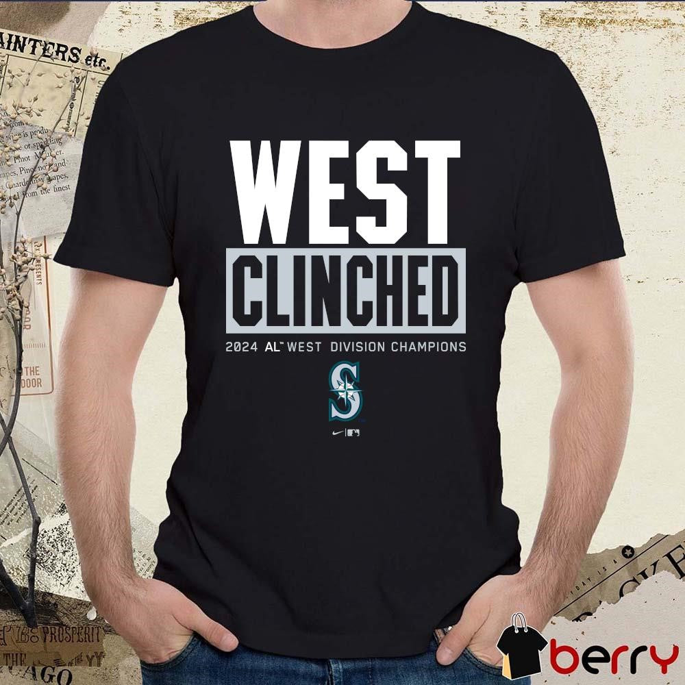 Seattle Mariners West Clinched 2024 AL West Division Champions t-shirt