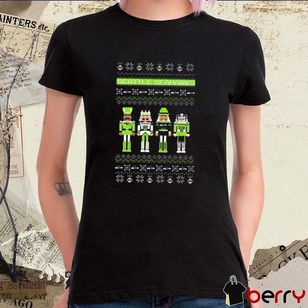 Seattle Seahawks Holiday Nutcracker NFL Ugly Christmas Sweater 2024 t-shirt