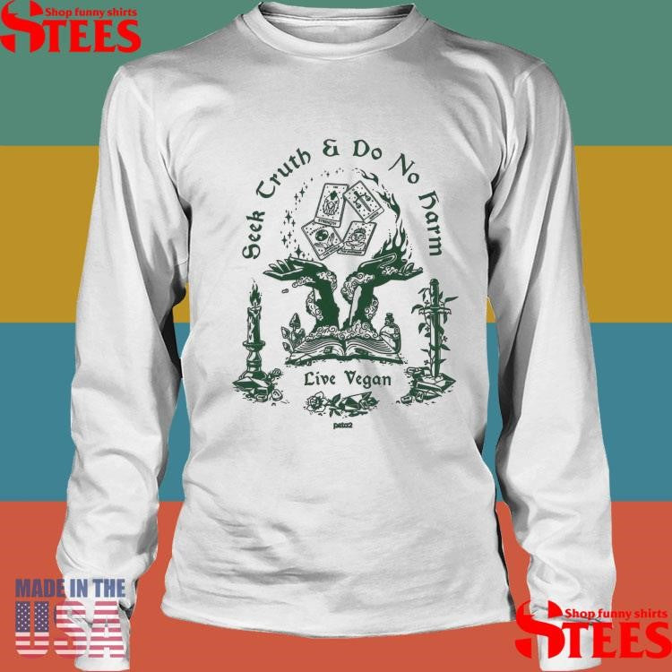 Seek Truth And Do No Harm Peta2 Tarot Card Live Vegan Shirts