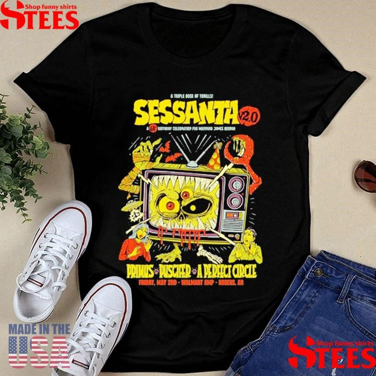 Sessanta Primus Puscifer A Perfect Circle Event May 2 2025 Rogers, Ar Walmart Amp Tv Shirts