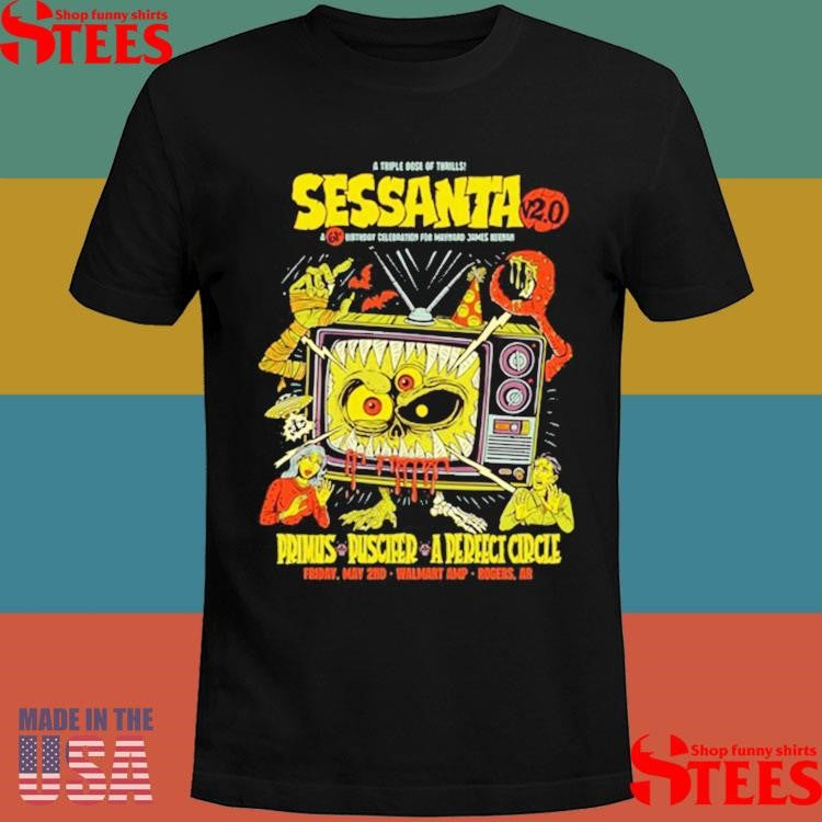 Sessanta Primus Puscifer A Perfect Circle Event May 2 2025 Rogers, Ar Walmart Amp Tv Shirts
