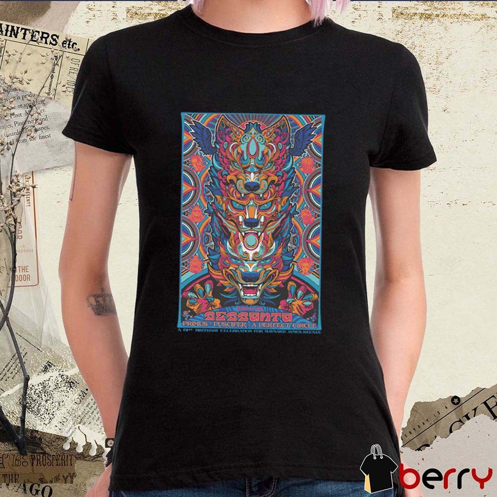 Sessanta Primus Puscifer A Perfect Circle Petersen Events Center Pittsburgh PA 5 20 2025 Tour t-shirt