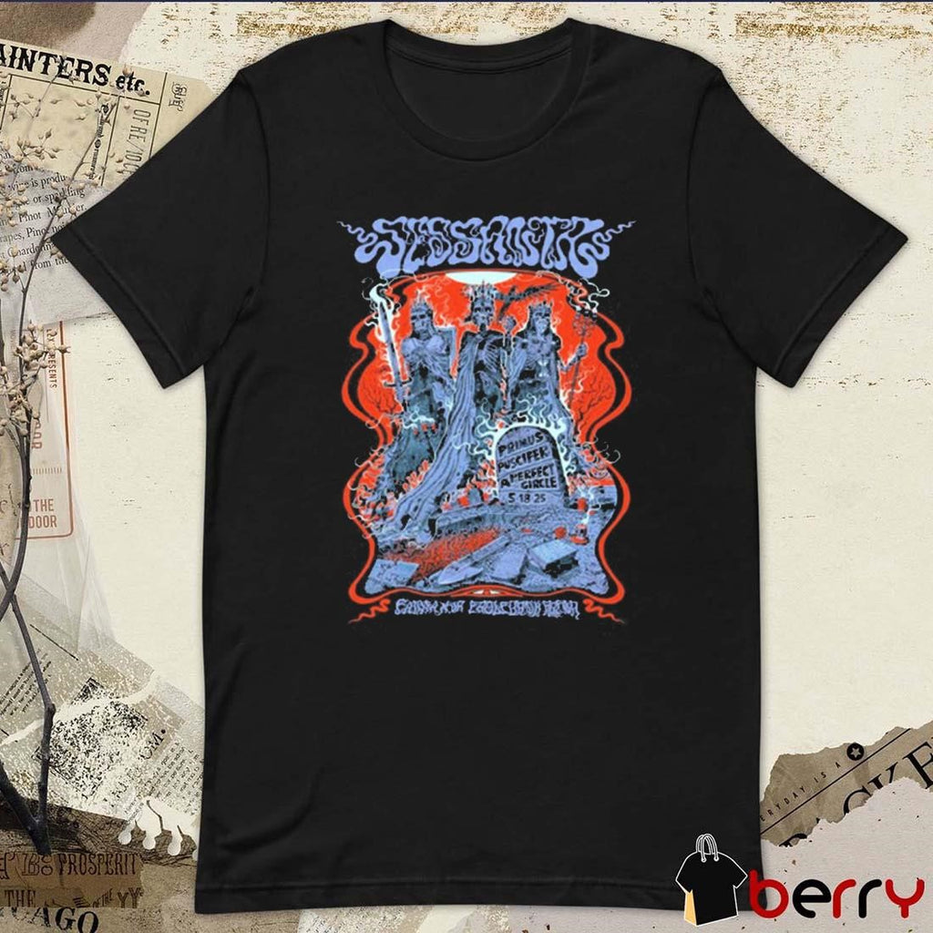 Sessanta V 2.0 Primus, Puscifer and A Perfect Circle May 18 2025 EagleBank Arena Fairfax Virginia t-shirt