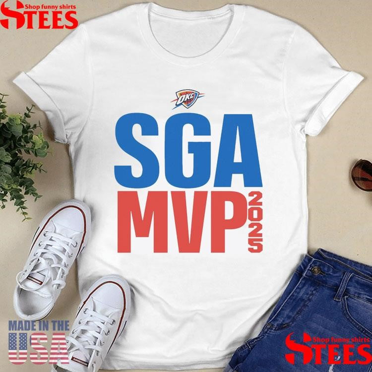 Shai Gilgeous Alexander 2025 Nba Mvp Text Shirts
