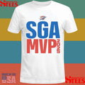 Shai Gilgeous Alexander 2025 Nba Mvp Text Shirts