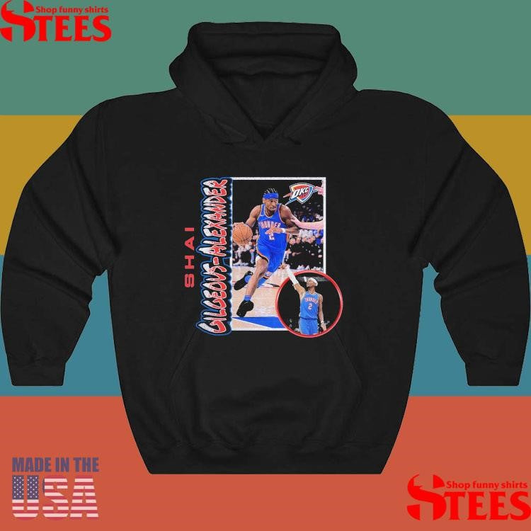 Shai Gilgeous-alexander Oklahoma City Thunder ’90s Player Graphic Shirts