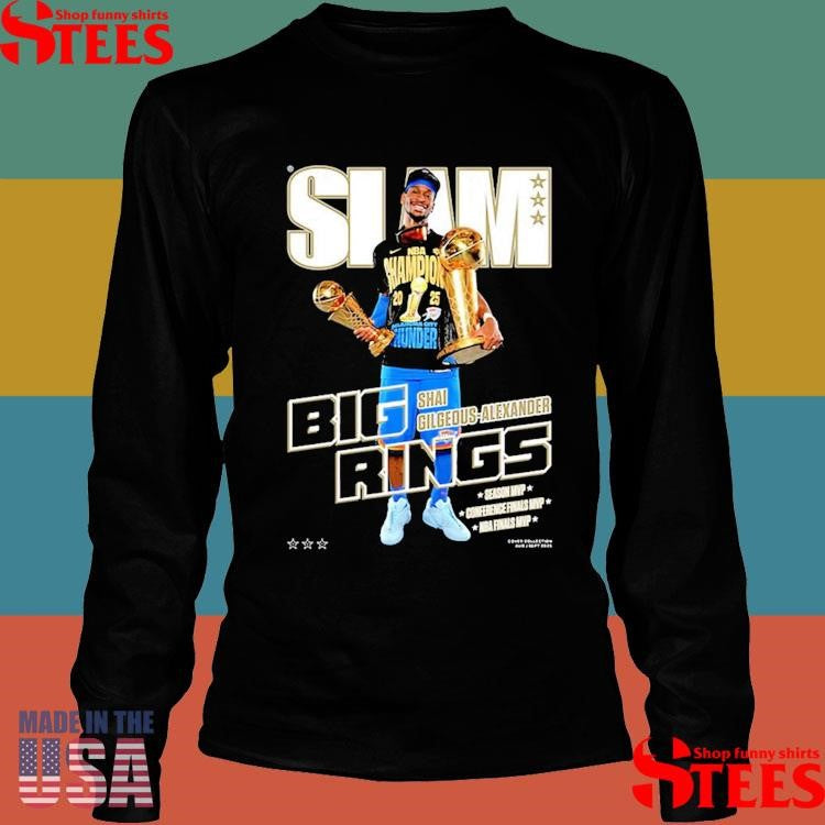 Shai Gilgeous-alexander Oklahoma City Thunder Slam Cover T-shirt