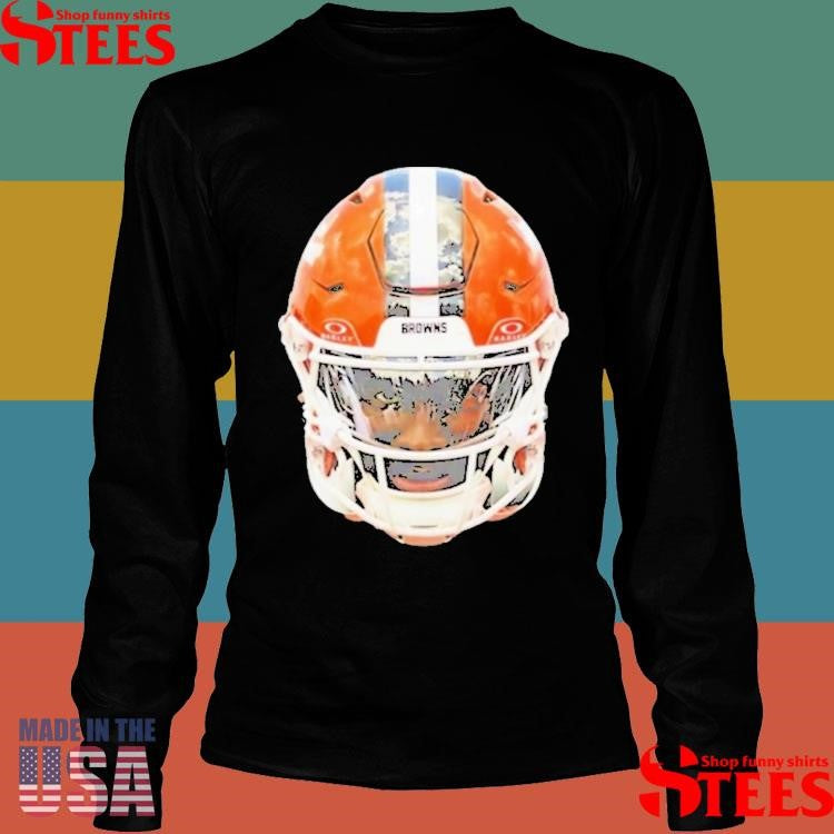 Shedeur Sanders Cleveland Browns Helmet Signature T-shirts