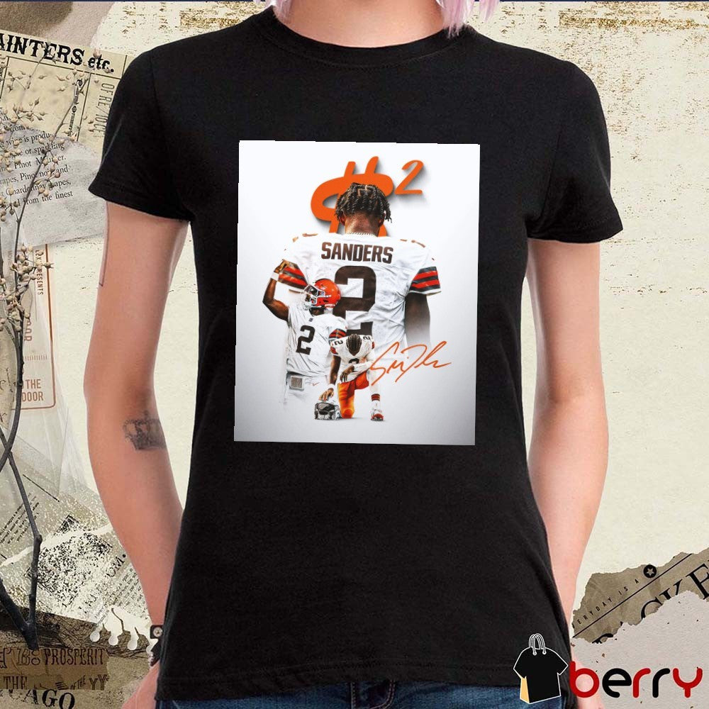 Shedeur Sanders Cleveland Browns Thank You God Signature Poster t-shirt
