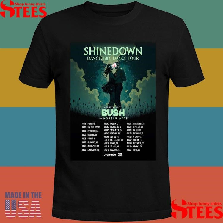 Shinedown Dance Kid Dance Us Tour Dates 2025 Morgan Wade Robot Shirts