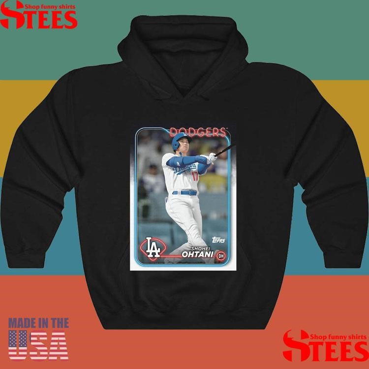Shohei Ohtani Los Angeles Dodgers Homage 2024 Topps Baseball Card Player Shirts