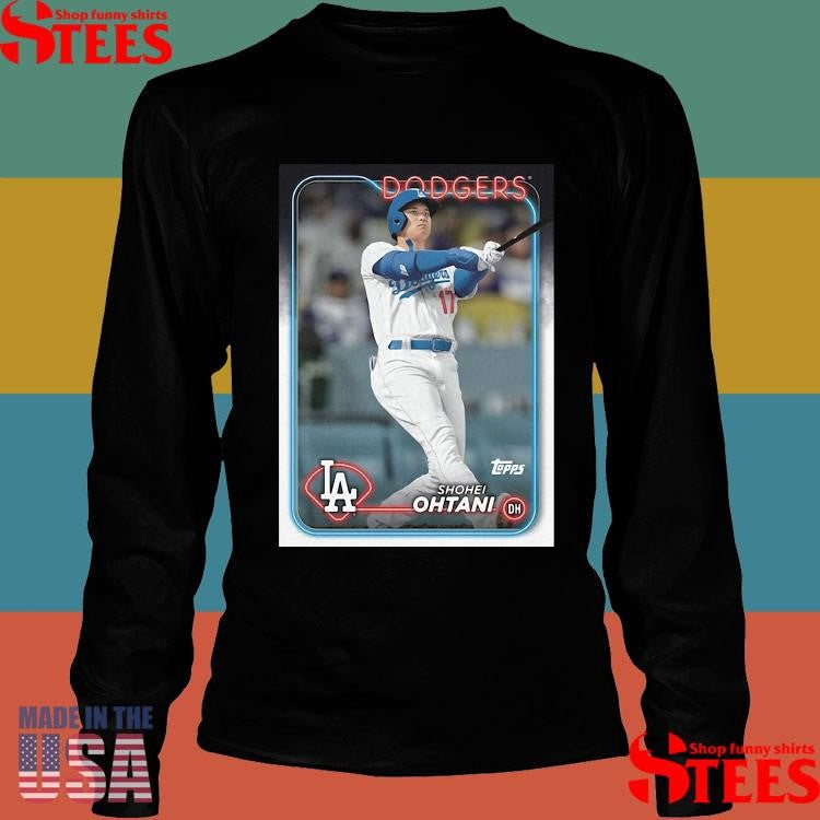 Shohei Ohtani Los Angeles Dodgers Homage 2024 Topps Baseball Card Player Shirts