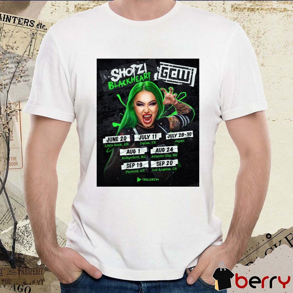 Shotzi Blackheart GCW 9 Big Events This Summer June 20 – September 20 2025 Poster t-shirt