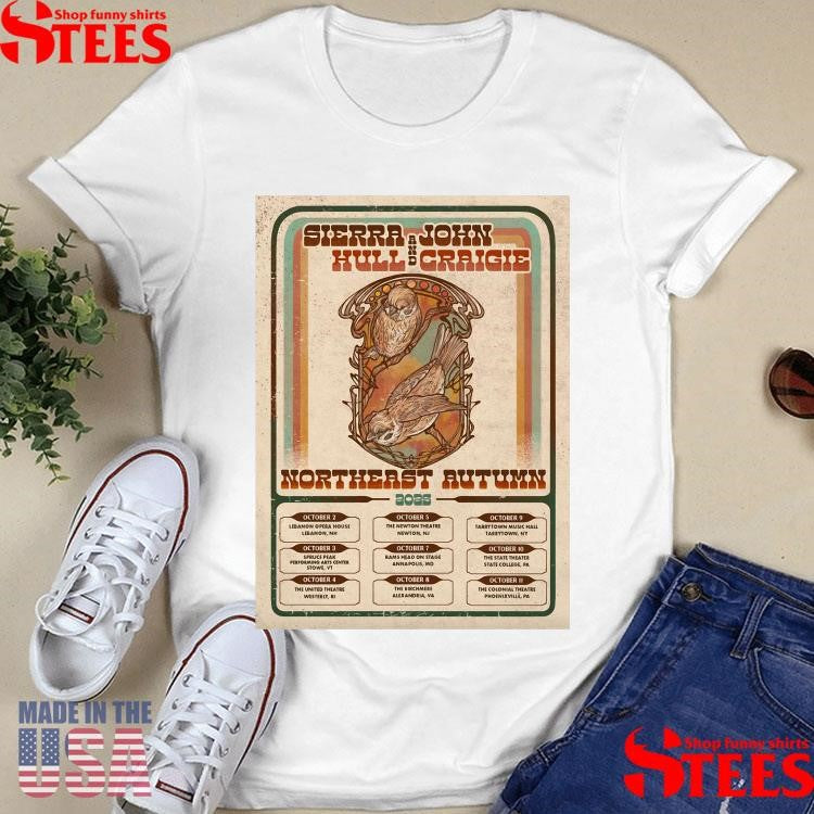 Sierra Hull And John Craigie Northeast Autumn 2025 Tour T-shirt