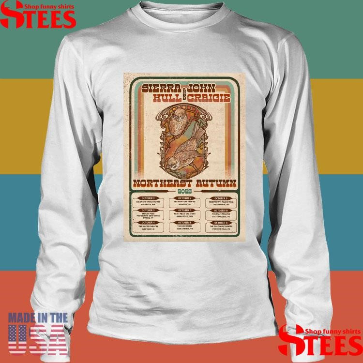 Sierra Hull And John Craigie Northeast Autumn 2025 Tour T-shirt