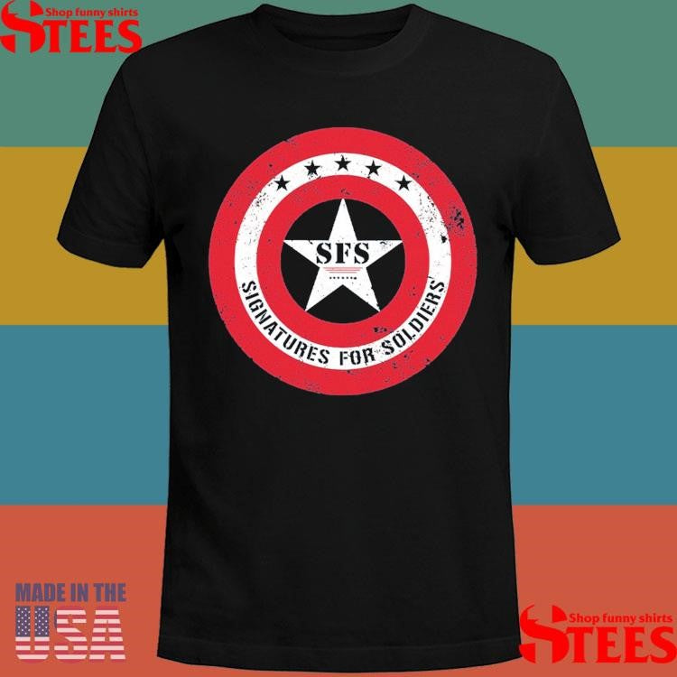 Signatures For Soldiers American Captain Star T-shirt