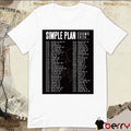 Simple Plan Bigger Than You Think Tour 2026 Europe, UK and Southeast Asia Poster t-shirt