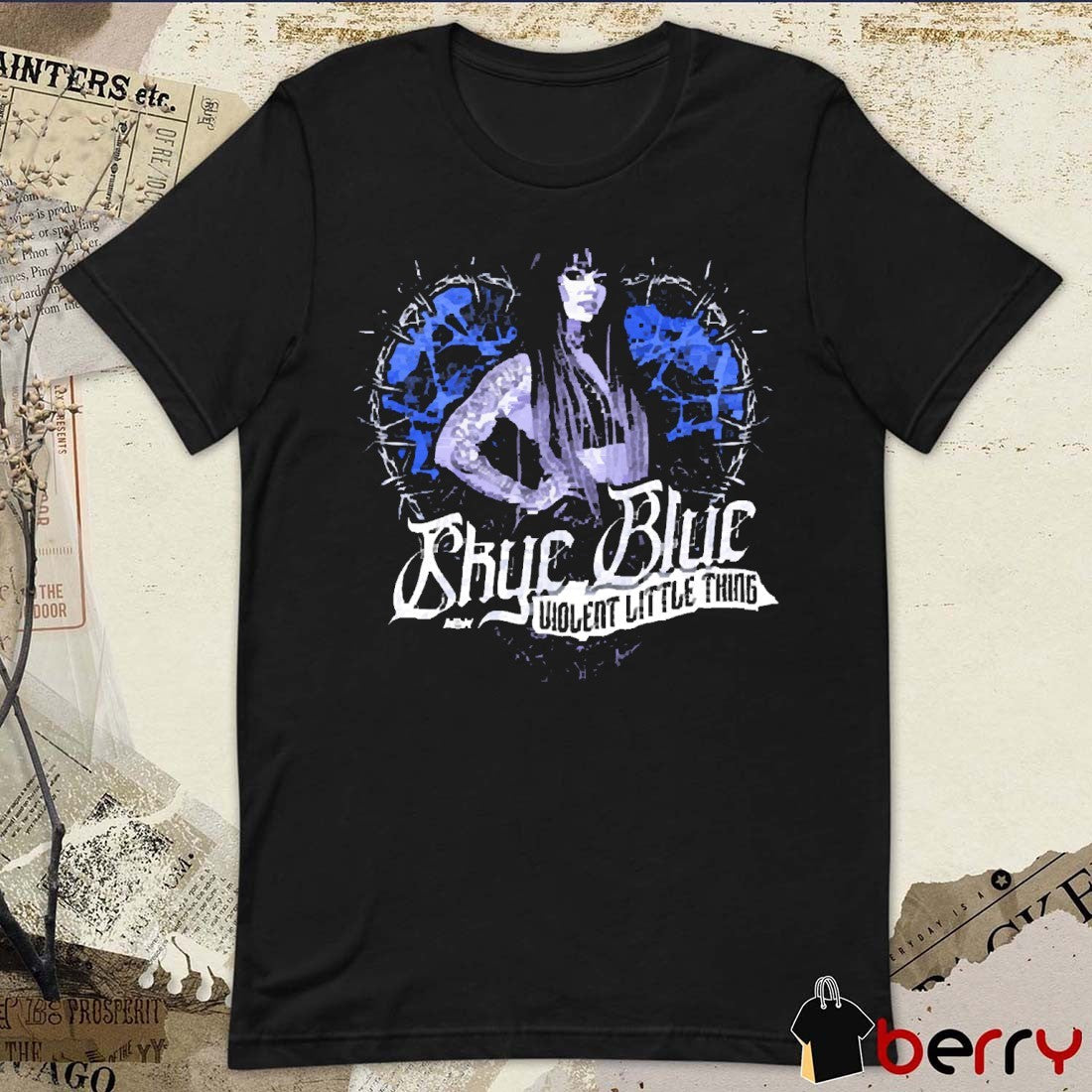 Skye Blue Violent Little Thing AEW 2025 Vintage t-shirt