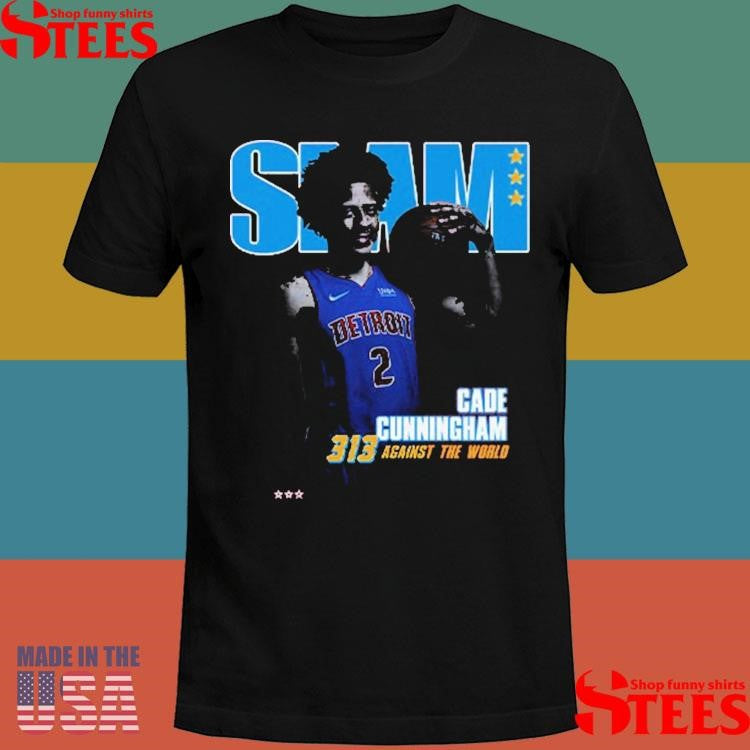 Slam Cade Cunningham 313 Against The World Shirts