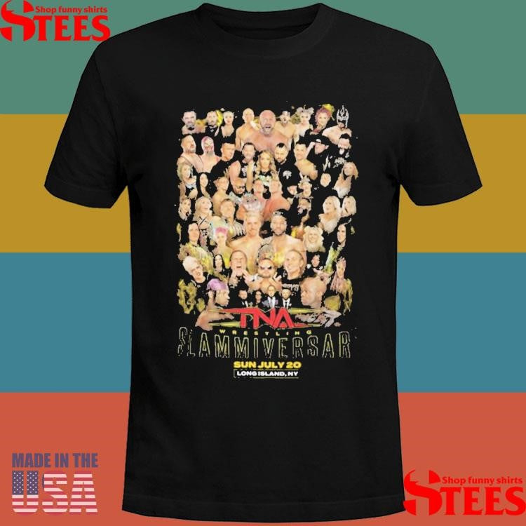 Slammiversary Roster July 20 2025 Long Island Ny T-shirts