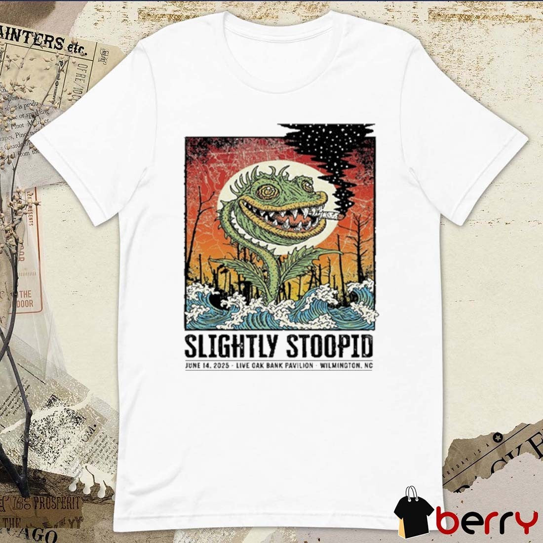 Slightly Stoopid June 14 2025 Live Oak Bank Pavilion Wilmington NC t-shirt