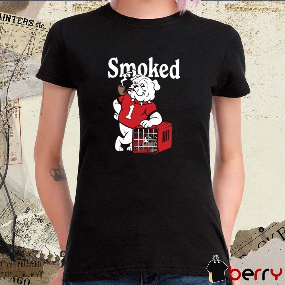 Smoked Georgia Bulldogs Defeats Tennessee Volunteers Painting t-shirt