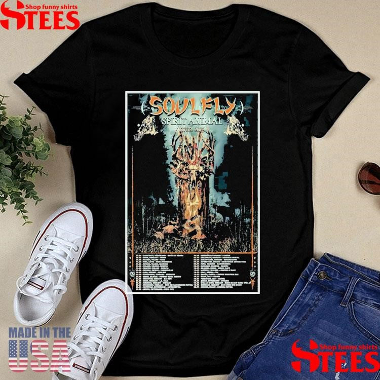 Soulfly Spirit Animal Tour 2025 Shirts