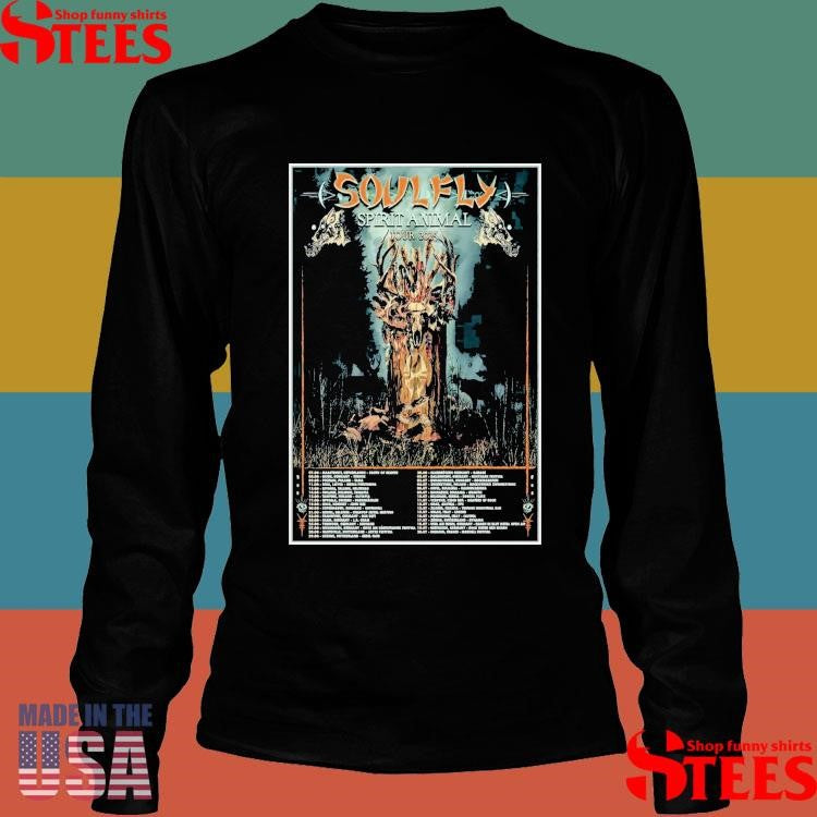 Soulfly Spirit Animal Tour 2025 Shirts