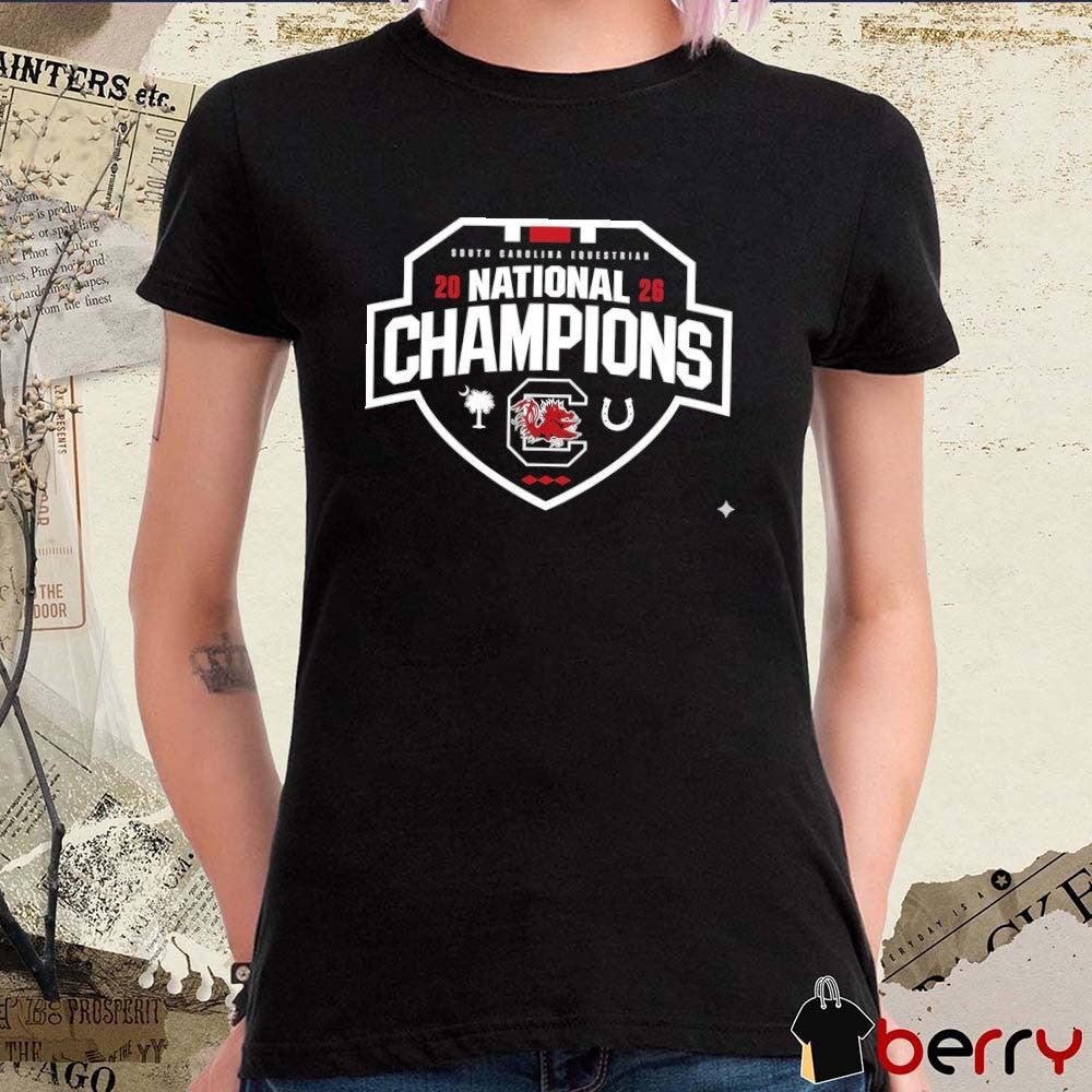 South Carolina Gamecocks NCAA Equestrian National Champions 2026 Logo t-shirt