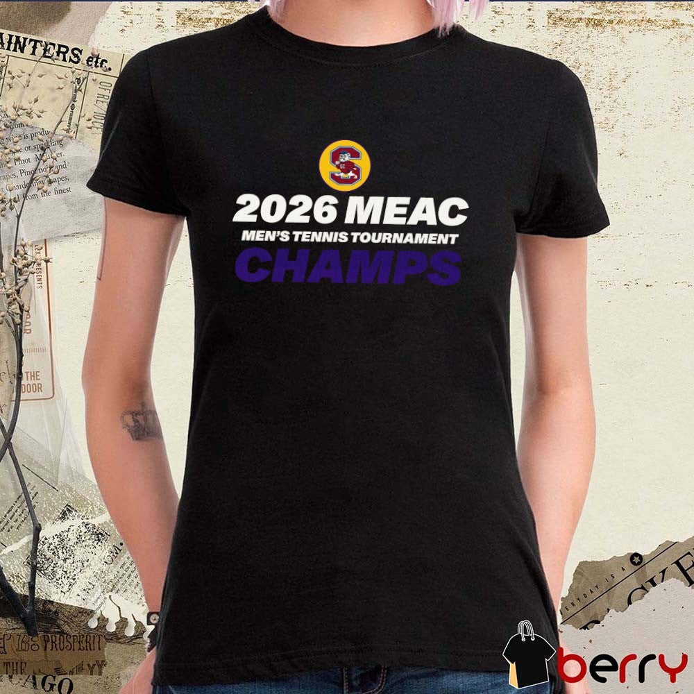 South Carolina State Bulldogs 2026 MEAC Men’s Tennis Tournament Champs t-shirt