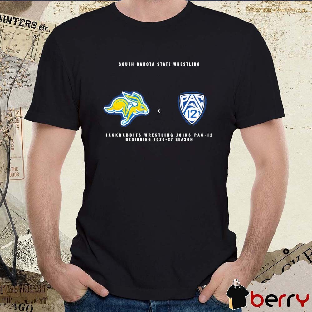 South Dakota State Wrestling Jackrabbits Wrestling Joins Pac-12 Beginning 2026-27 Season t-shirt