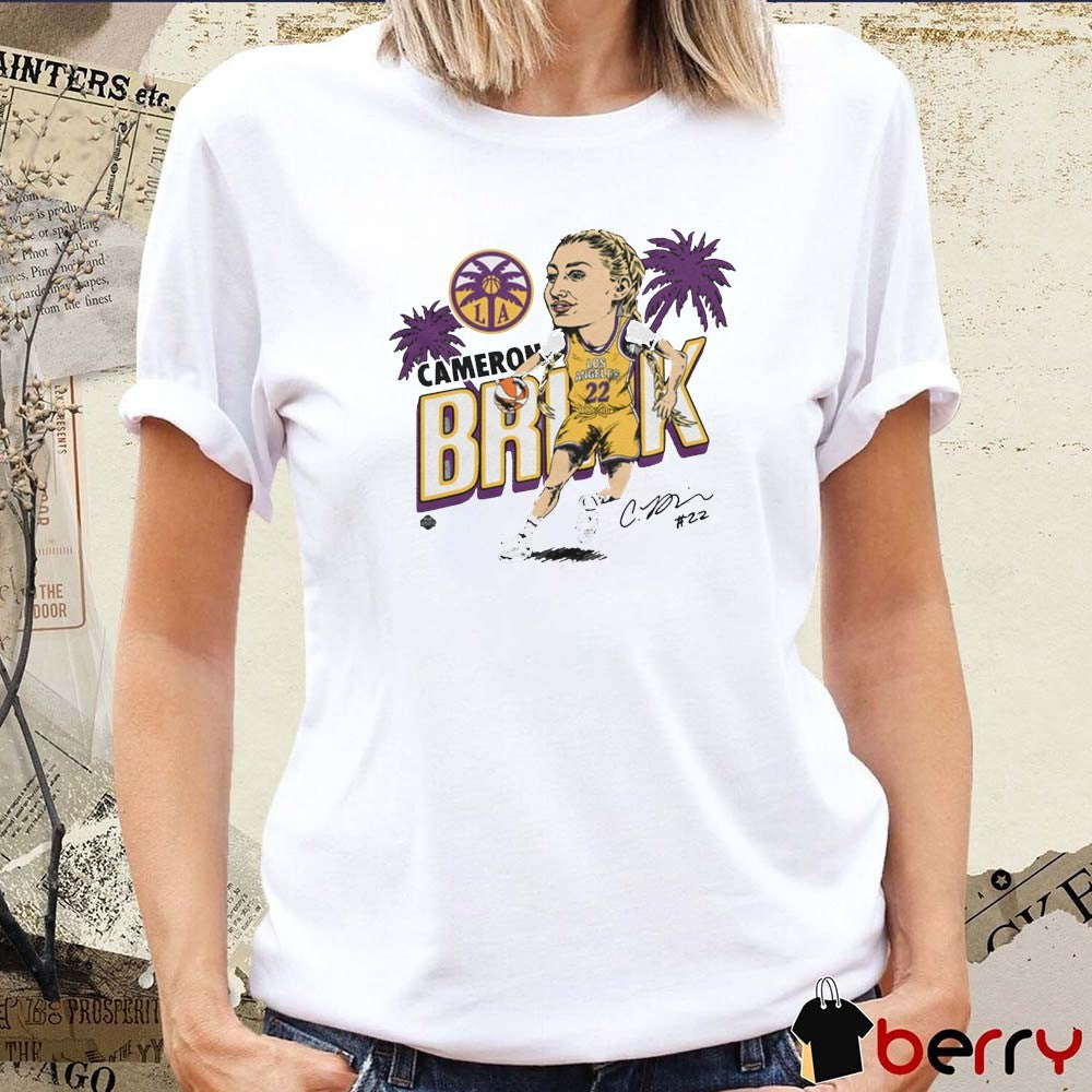 Sparks Cameron Brink Los Angeles Sparks Basketball Signature Caricature t-shirt