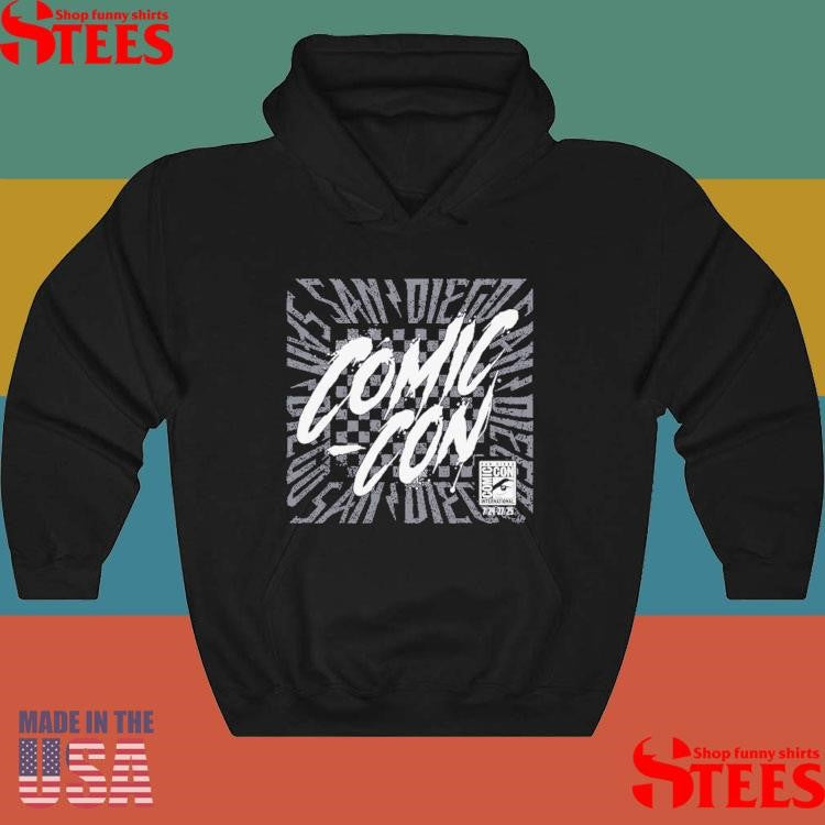 Sportiqe Black 2025 San Diego Comic Con Comfy T-shirt
