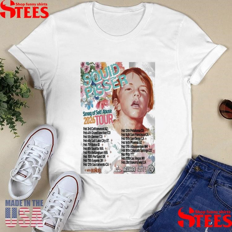 Squid Pisser Smog Of Self Abuse Tour 26 T-shirt